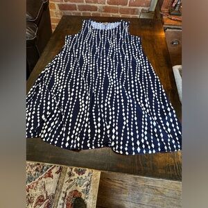 Chico’s Round-Neck Sleeveless Poly and Spandex Dress